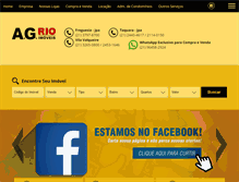 Tablet Screenshot of agrioimoveis.com.br
